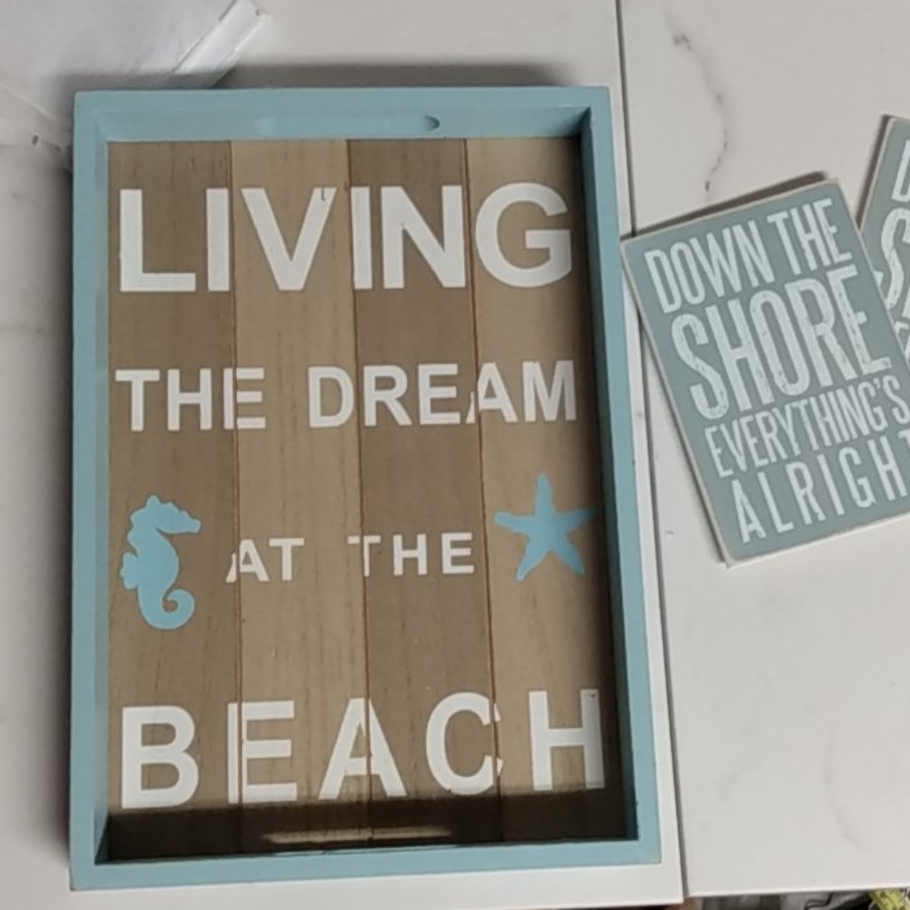 Home Decor Primitive Beach Theme Vintage and New - Picture 11 of 12